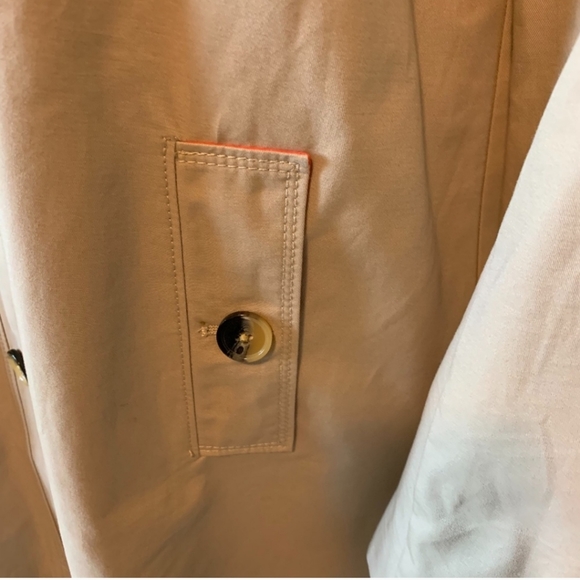 Gap Khaki Lightweight All-Weather Cotton Trench Coat - Picture 4 of 6